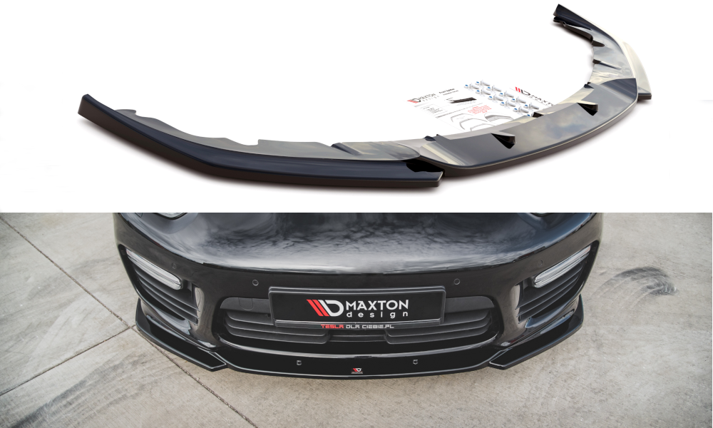 MAXTON DESIGN FRONT SPLITTER V.2 PORSCHE PANAMERA TURBO 970 FACELIFT