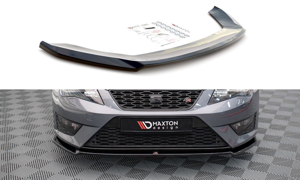 MAXTON DESIGN FRONT SPLITTER V.2 SEAT LEON FR / CUPRA MK3