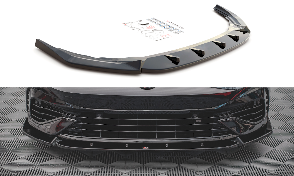 MAXTON DESIGN FRONT SPLITTER V.2 VOLKSWAGEN GOLF R MK8