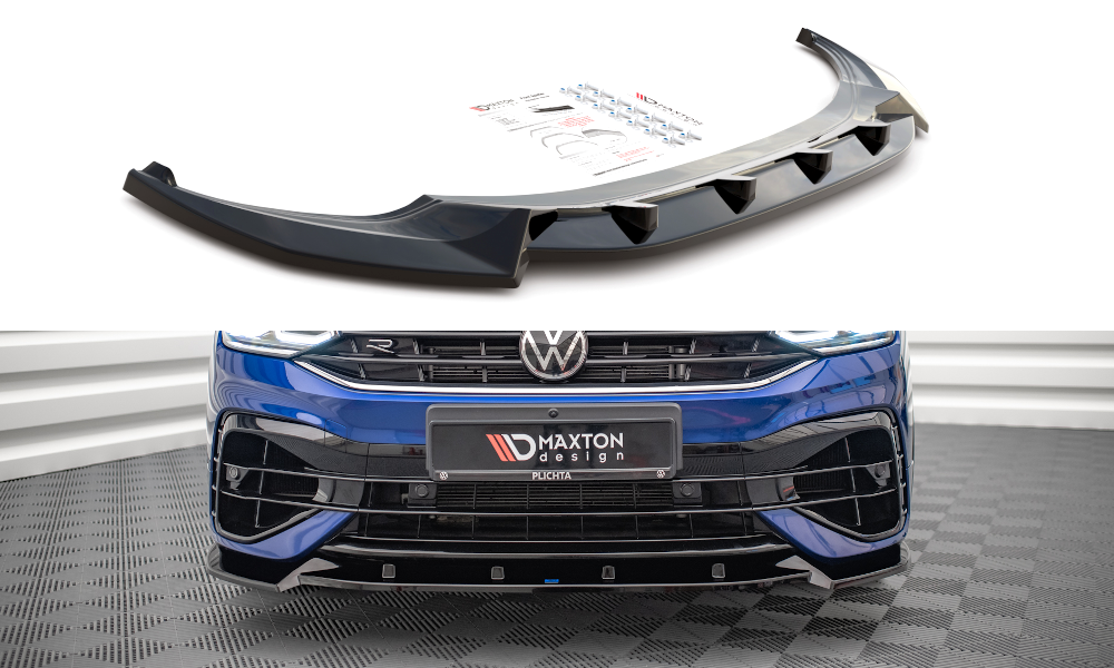 MAXTON DESIGN FRONT SPLITTER V.2 VOLKSWAGEN TIGUAN R MK2 FACELIFT