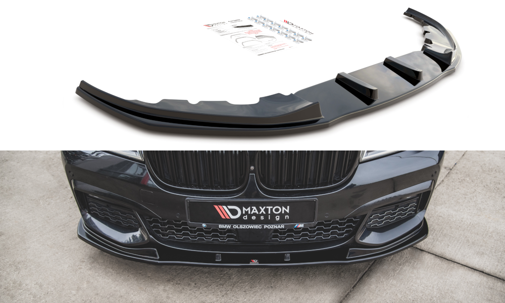 MAXTON DESIGN FRONT SPLITTER V.2 FOR BMW 7 M-PACK G11