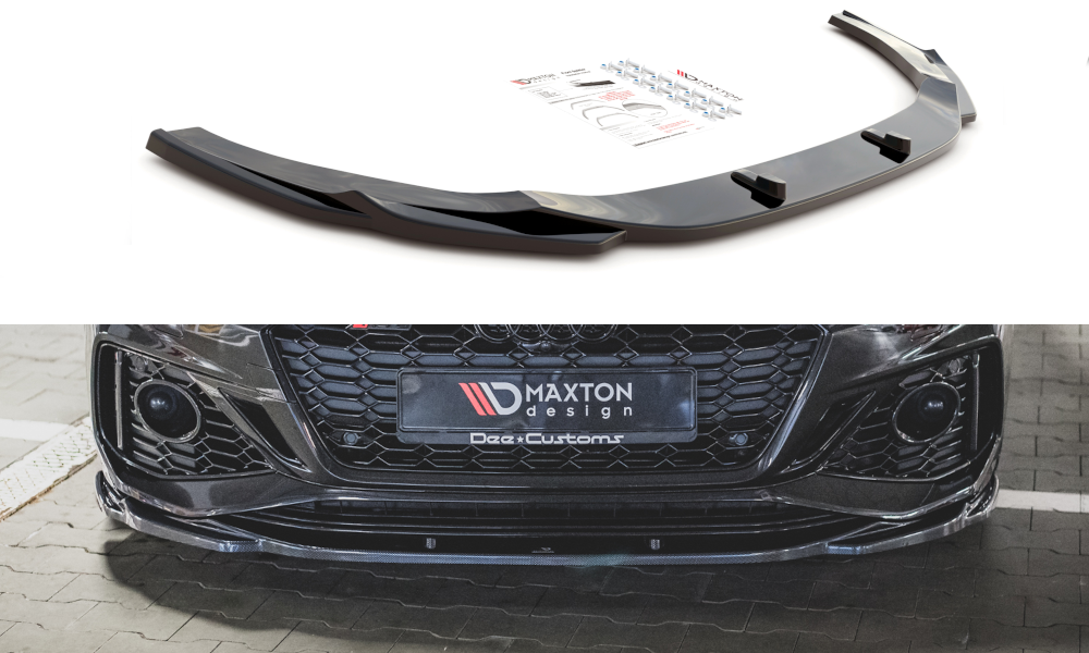 MAXTON DESIGN FRONT SPLITTER V.3 AUDI RS5 F5 FACELIFT