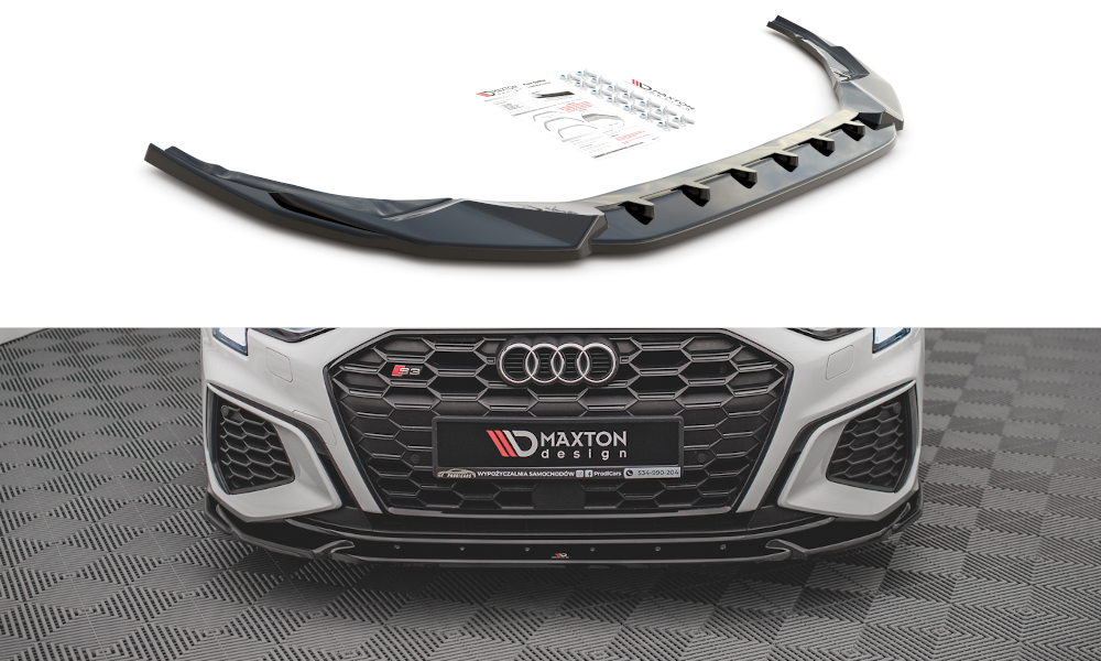 MAXTON DESIGN FRONT SPLITTER V.3 AUDI S3 / A3 S-LINE 8Y