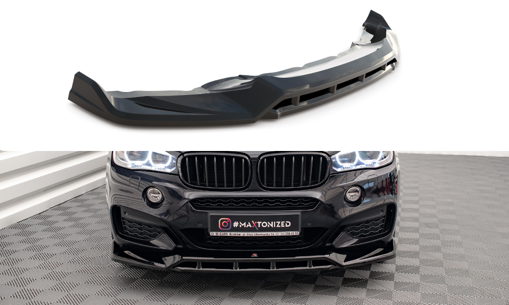 MAXTON DESIGN FRONT SPLITTER V.3 BMW X6 M-PACK F16