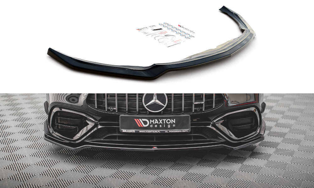 MAXTON DESIGN FRONT SPLITTER V.3 MERCEDES-AMG CLA 45 AERO C118