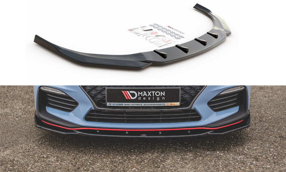 MAXTON DESIGN FRONT SPLITTER V.4 HYUNDAI I30 N (ELANTRA GT) MK3 HATCHBACK/ FASTBACK