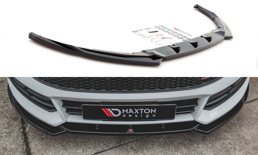 MAXTON DESIGN FRONT SPLITTER V.5 FORD FOCUS ST MK3 FACELIFT