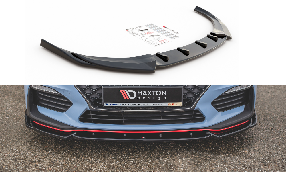 MAXTON DESIGN FRONT SPLITTER V.5 HYUNDAI I30 N (ELANTRA GT) MK3 HATCHBACK/ FASTBACK