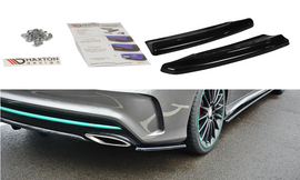 MAXTON DESIGN REAR SIDE SPLITTERS MERCEDES-BENZ CLA C117 AMG-LINE FACELIFT
