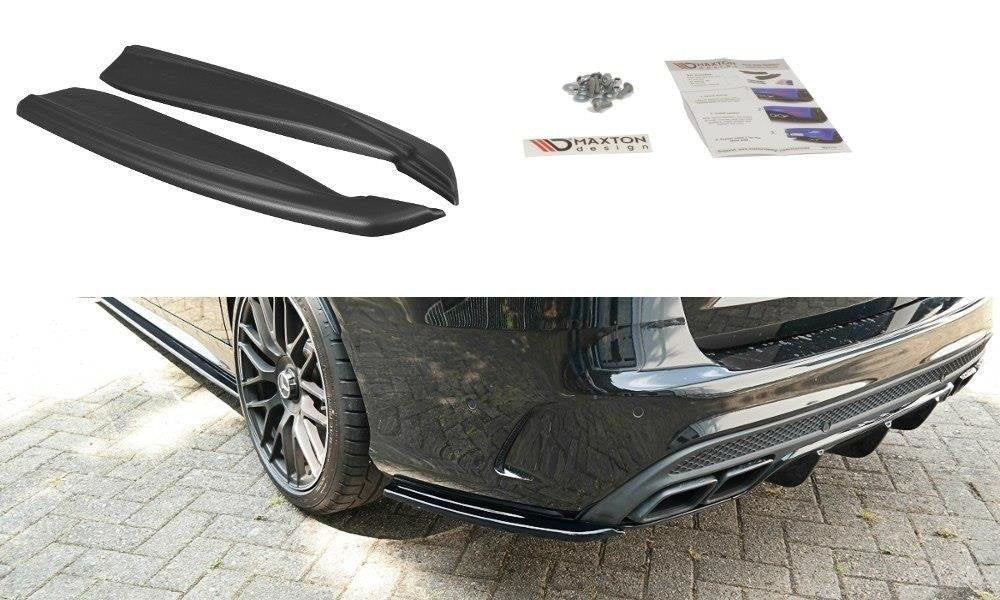 MAXTON DESIGN REAR SIDE SPLITTERS MERCEDES C-CLASS S205 63AMG ESTATE/LIMUSINE