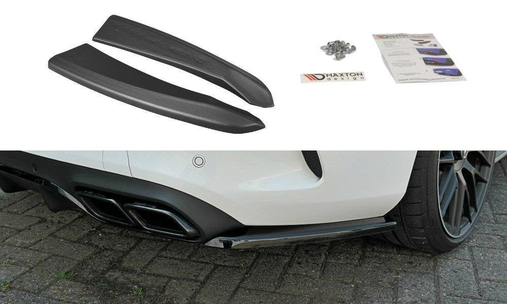 MAXTON DESIGN REAR SIDE SPLITTERS MERCEDES C-CLASS C205 63AMG COUPE