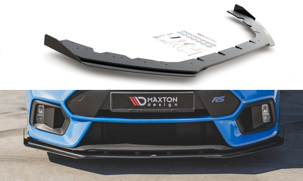 MAXTON DESIGN RACING DURABILITY FRONT SPLITTER + FLAPS FORD FOCUS RS MK3