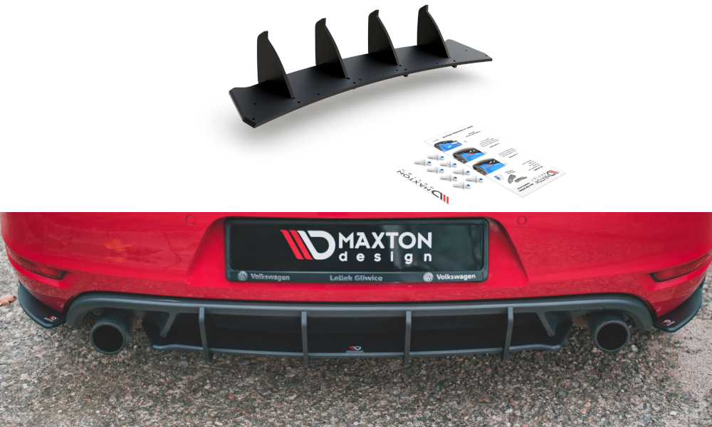 MAXTON DESIGN RACING DURABILITY REAR DIFFUSER V.2 VOLKSWAGEN GOLF GTI MK6