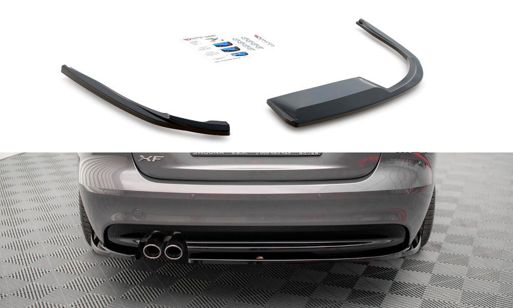 MAXTON DESIGN REAR SIDE SPLITTERS JAGUAR XF R-SPORT MK2