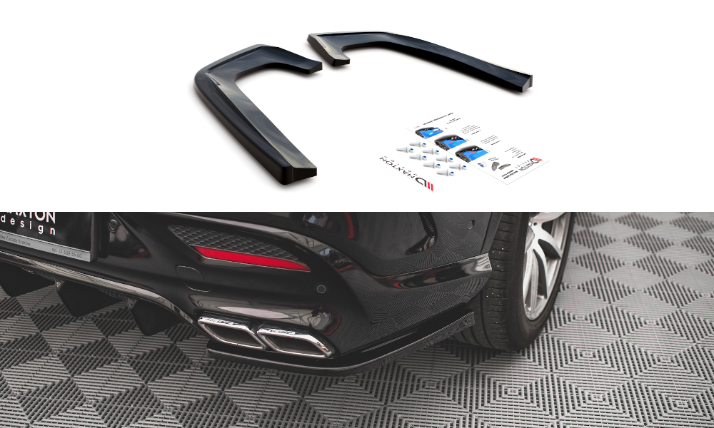 MAXTON DESIGN REAR SIDE SPLITTERS V.2 MERCEDES-BENZ GLE COUPE 63AMG C292