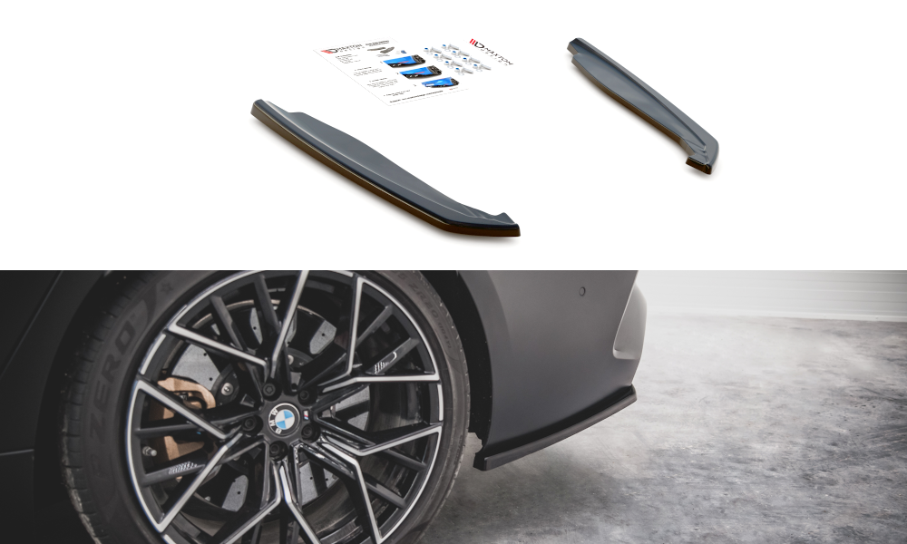 MAXTON DESIGN REAR SIDE SPLITTERS FOR V.2 BMW M8 GRAN COUPE F93