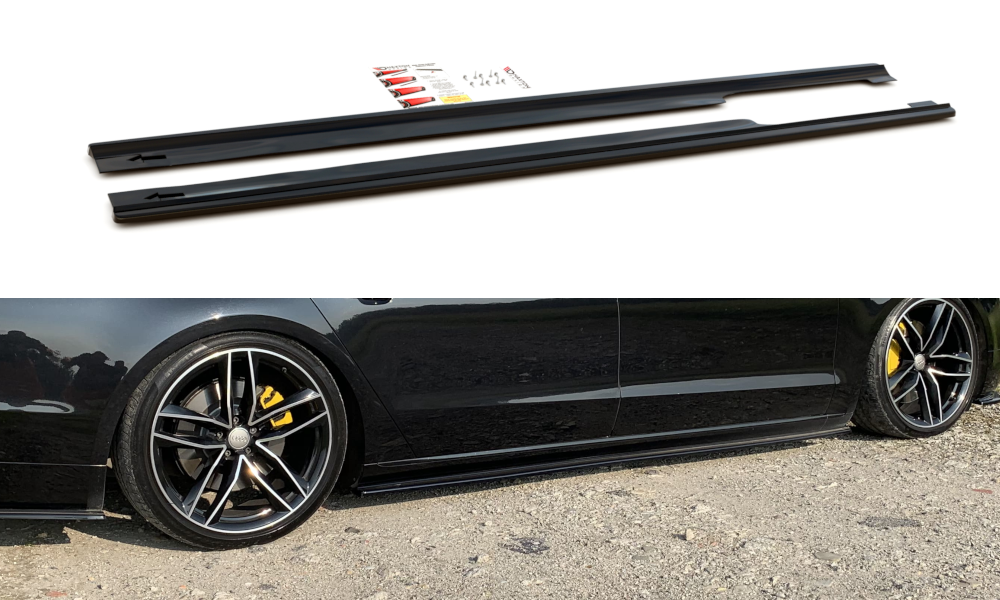 MAXTON DESIGN SIDE SKIRTS DIFFUSERS AUDI A8 LONG D4