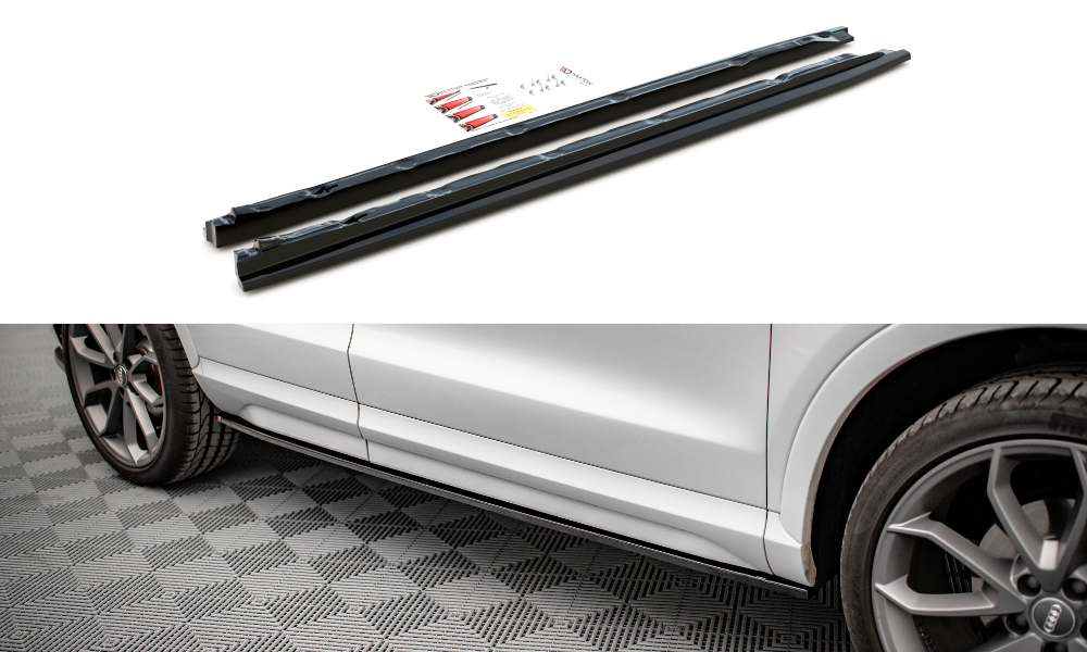 MAXTON DESIGN SIDE SKIRTS DIFFUSERS AUDI Q3 S-LINE 8U FACELIFT