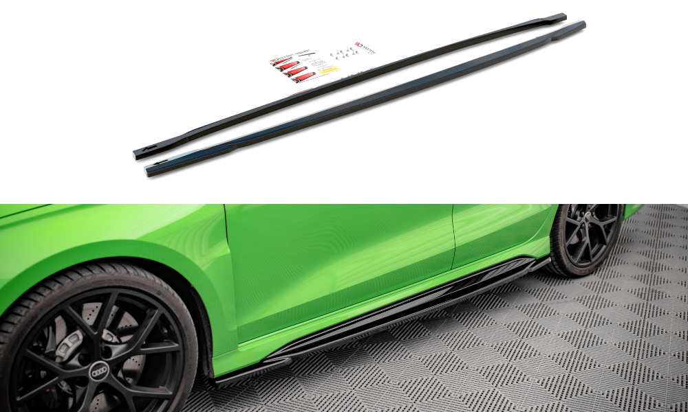 MAXTON DESIGN SIDE SKIRTS DIFFUSERS AUDI RS3 SEDAN 8Y