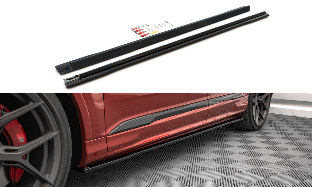 MAXTON DESIGN SIDE SKIRTS DIFFUSERS AUDI SQ7 /Q7 S-LINE MK2 (4M) FACELIFT