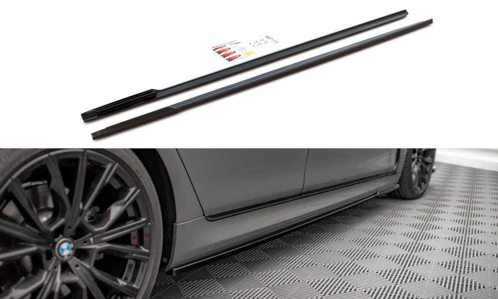 MAXTON DESIGN SIDE SKIRTS DIFFUSERS BMW 7 M-PACK G11 FACELIFT