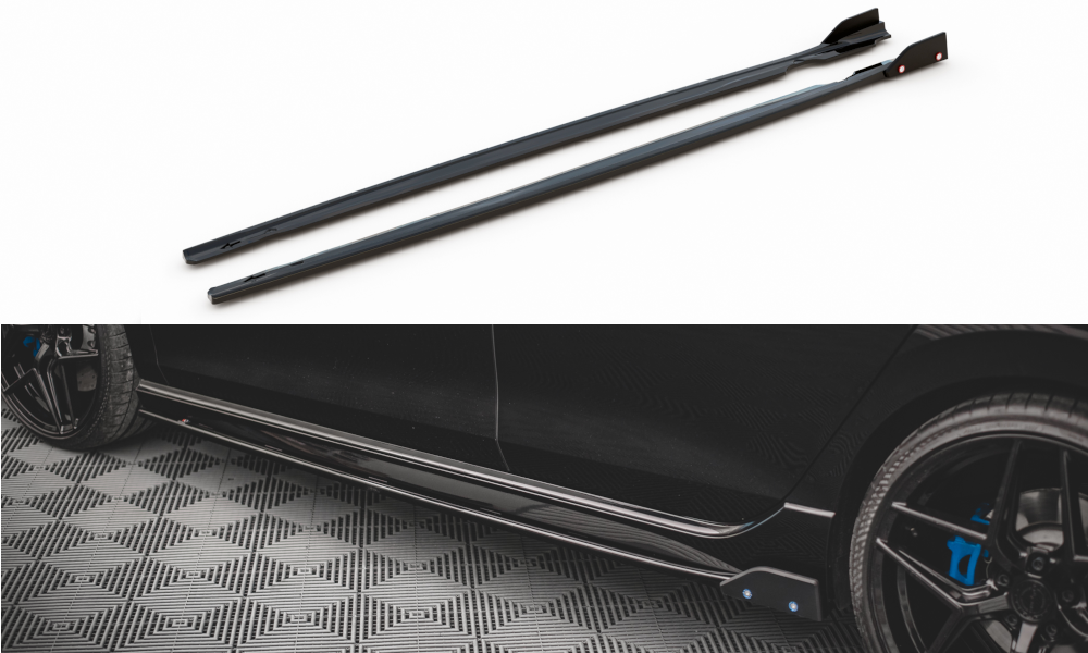 MAXTON DESIGN SIDE SKIRTS DIFFUSERS + FLAPS V.2 VOLKSWAGEN GOLF R MK8