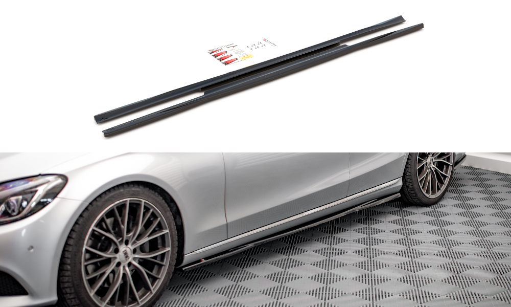 MAXTON DESIGN SIDE SKIRTS DIFFUSERS MERCEDES-BENZ C W205