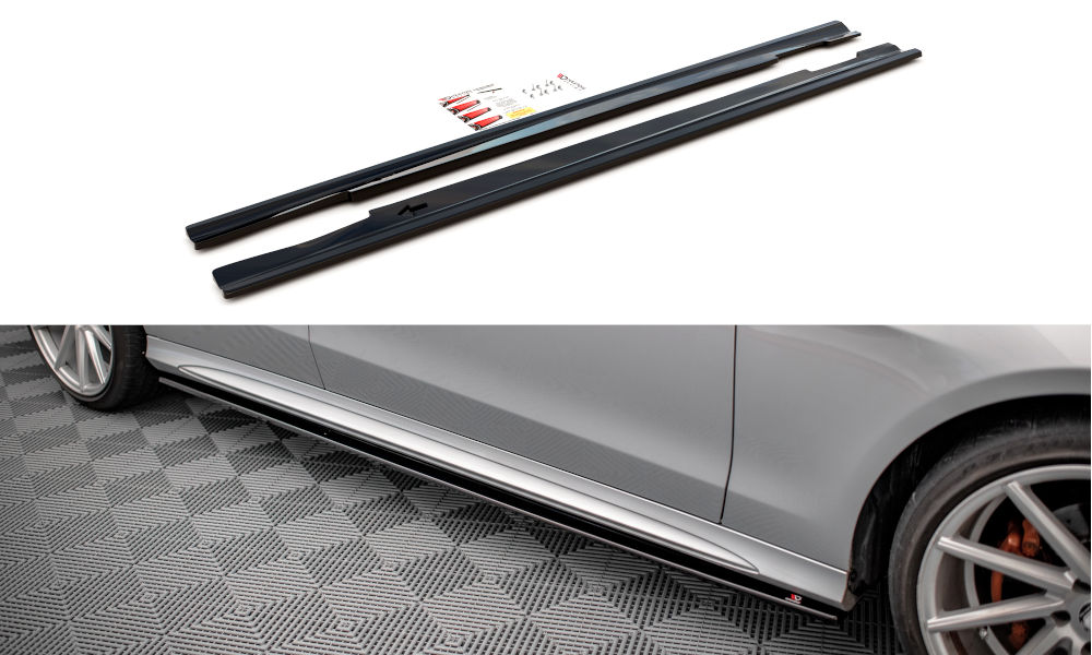 MAXTON DESIGN SIDE SKIRTS DIFFUSERS MERCEDES-BENZ E63 AMG SEDAN W212 FACELIFT