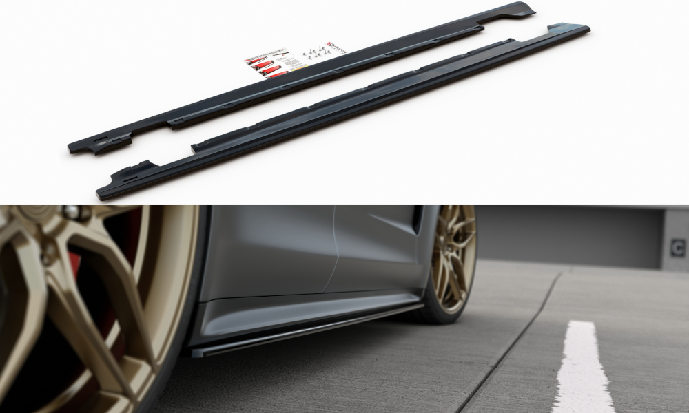 MAXTON DESIGN SIDE SKIRTS DIFFUSERS PORSCHE PANAMERA TURBO / GTS 971