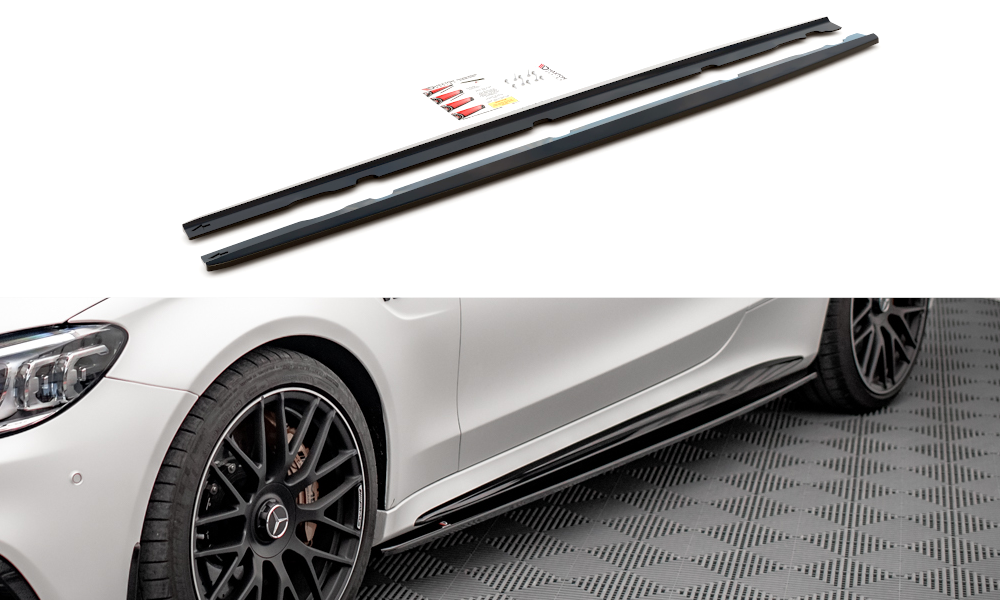 MAXTON DESIGN SIDE SKIRTS DIFFUSERS V.1 MERCEDES-AMG C 63AMG COUPE C205 FACELIFT