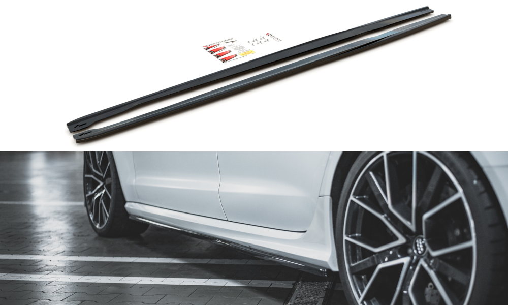 MAXTON DESIGN SIDE SKIRTS DIFFUSERS V.2 AUDI RS6 C7