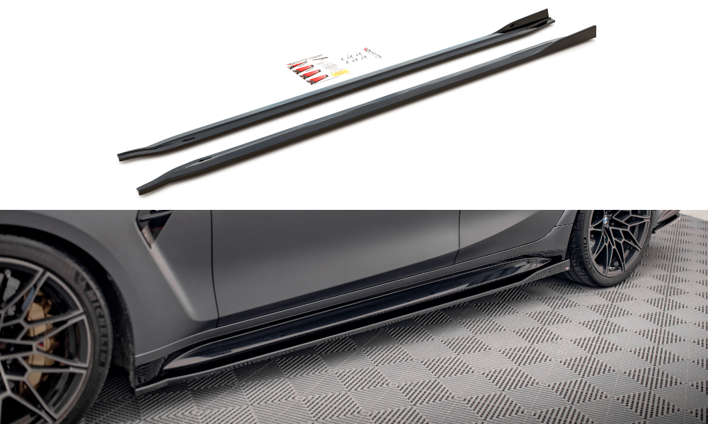 MAXTON DESIGN SIDE SKIRTS DIFFUSERS V.2 BMW M3 G80