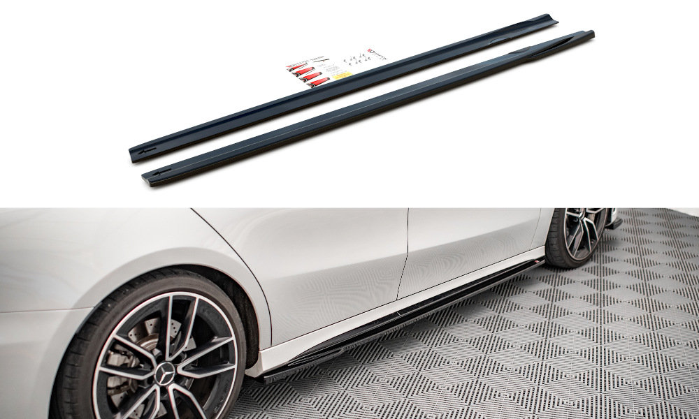 MAXTON DESIGN SIDE SKIRTS DIFFUSERS V.2 MERCEDES A35 AMG / AMG-LINE W177