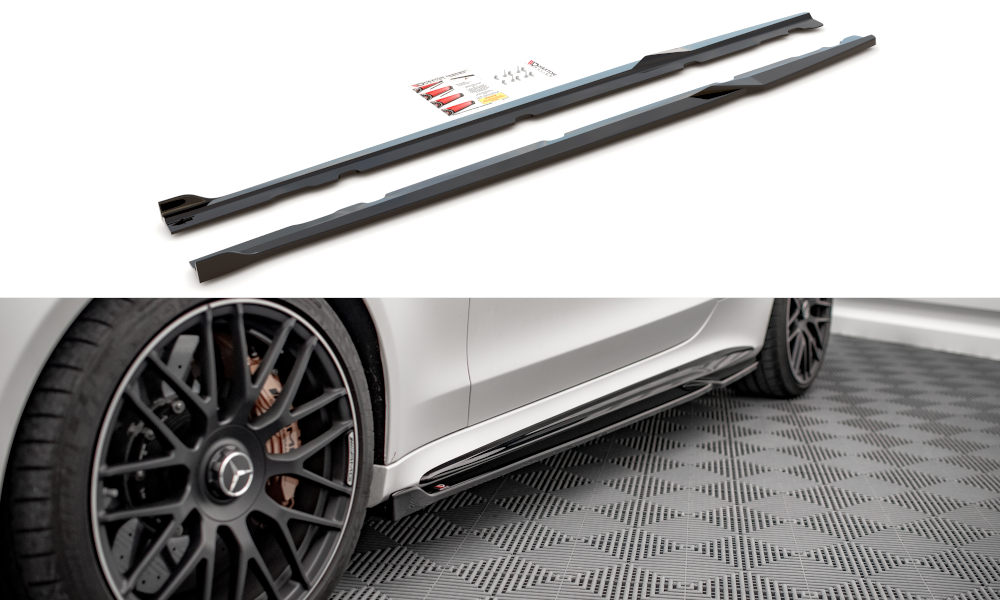 MAXTON DESIGN SIDE SKIRTS DIFFUSERS V.2 MERCEDES-AMG C 63AMG COUPE C205 FACELIFT