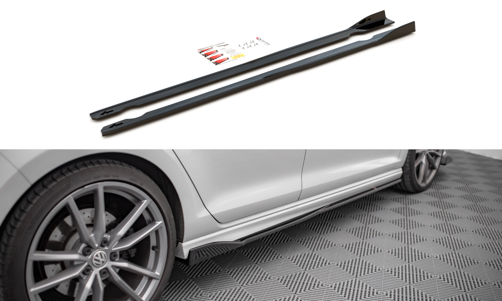 MAXTON DESIGN SIDE SKIRTS DIFFUSERS V.2 VOLKSWAGEN GOLF R MK7