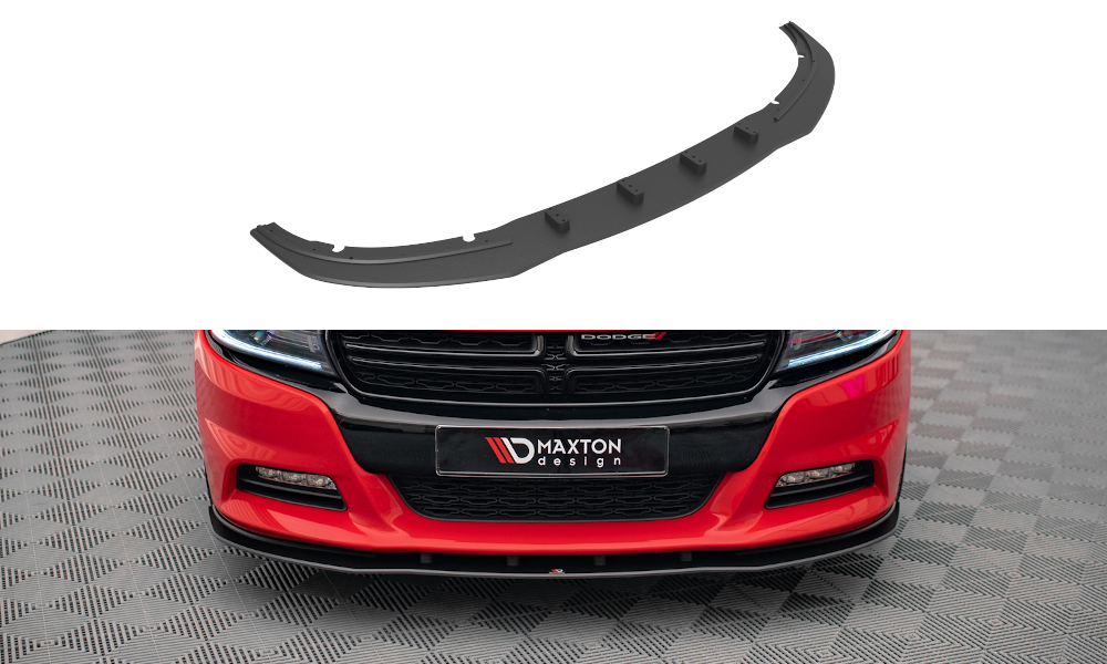 MAXTON DESIGN STREET PRO FRONT SPLITTER DODGE CHARGER RT MK7 FACELIFT