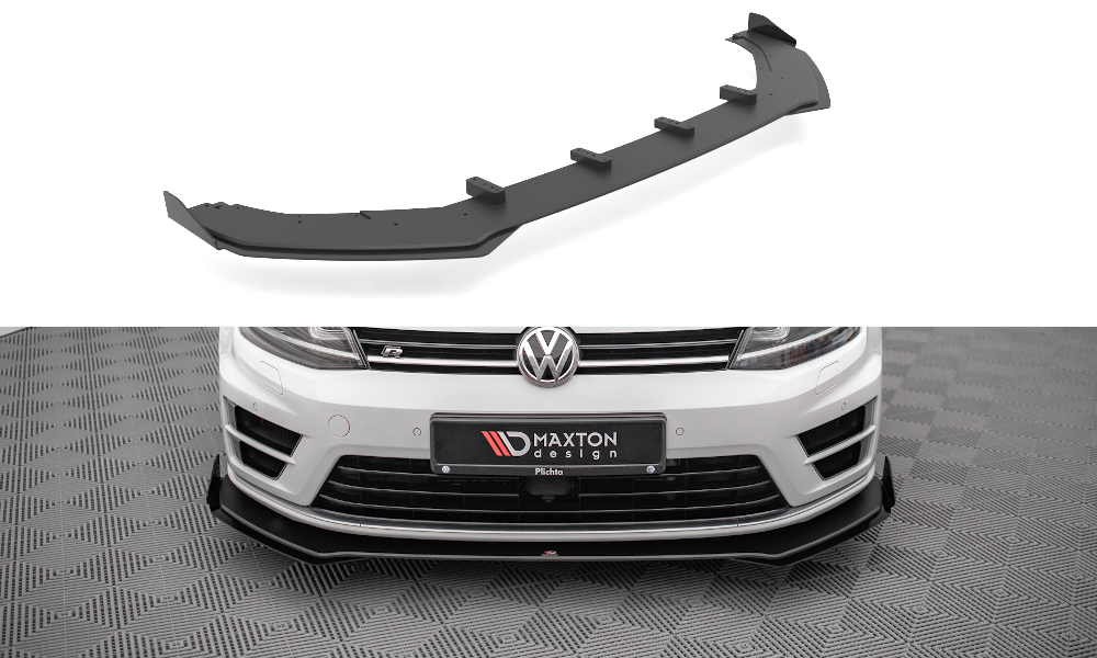 MAXTON DESIGN STREET PRO FRONT SPLITTER V.1 + FLAPS VOLKSWAGEN GOLF R MK7