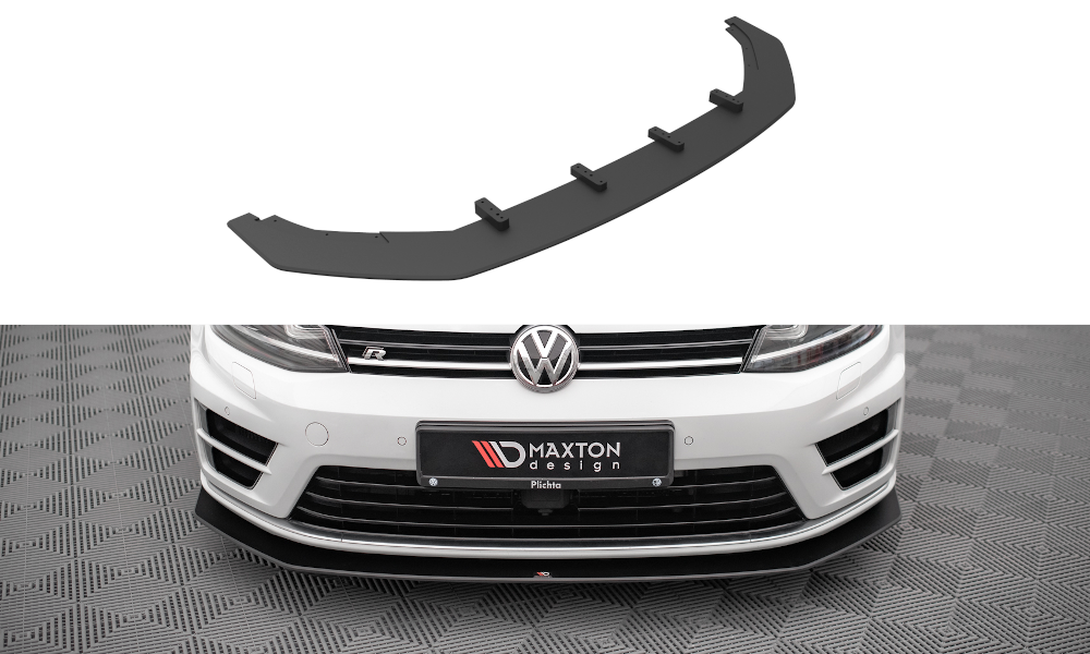 MAXTON DESIGN STREET PRO FRONT SPLITTER V.2 VOLKSWAGEN GOLF R MK7