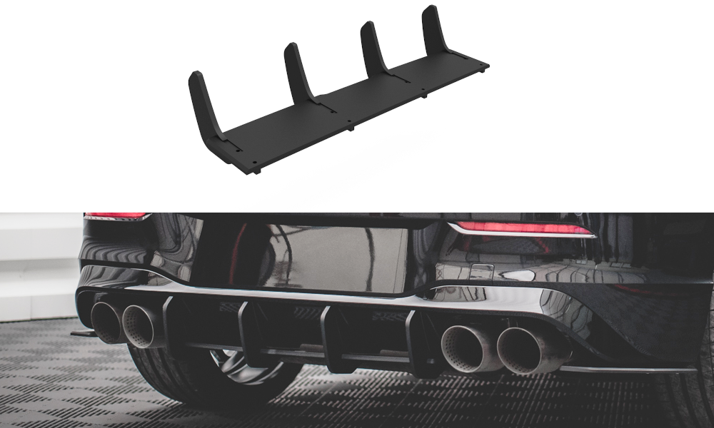 MAXTON DESIGN STREET PRO REAR DIFFUSER VOLKSWAGEN GOLF R MK8