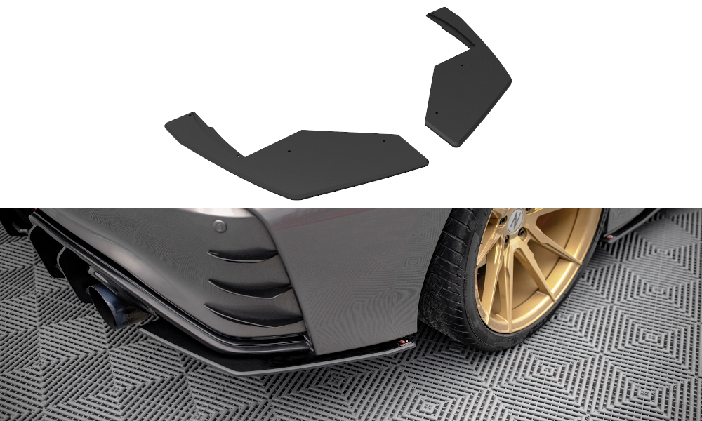 MAXTON DESIGN STREET PRO REAR SIDE SPLITTERS NISSAN 370Z NISMO FACELIFT