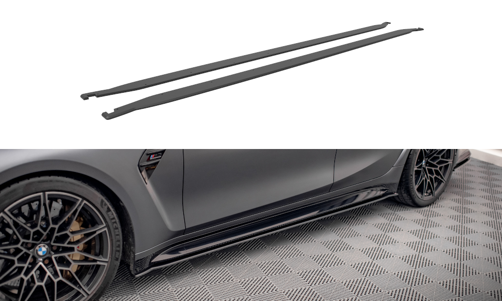 MAXTON DESIGN STREET PRO SIDE SKIRTS DIFFUSERS BMW M3 G80