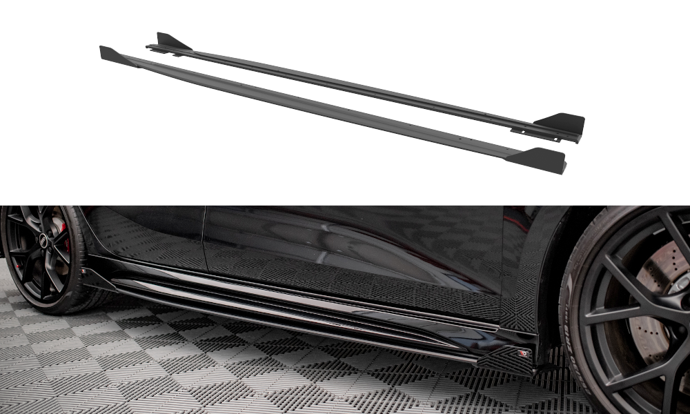 MAXTON DESIGN STREET PRO SIDE SKIRTS DIFFUSERS + FLAPS AUDI RS3 SPORTBACK / SEDAN 8Y