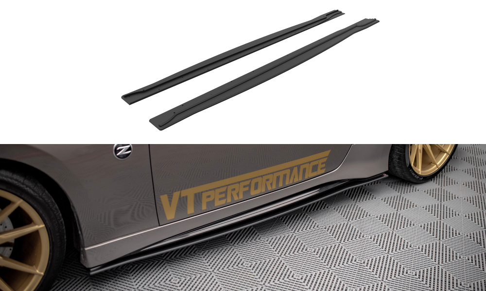 MAXTON DESIGN STREET PRO SIDE SKIRTS DIFFUSERS NISSAN 370Z NISMO FACELIFT