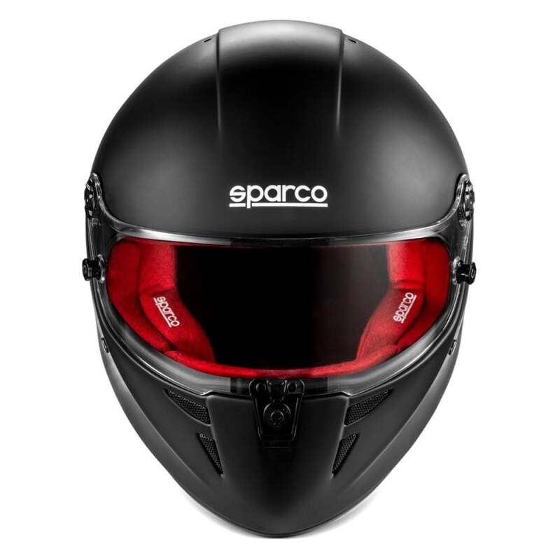 SPARCO Stealth RF Helmet - XXLarge - Matte Black/Red