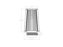 Load image into Gallery viewer, aFe POWER Universal Clamp-On Air Filter w/ D2 Dura-Dry Media - 3-1/2in F x 6in B x 4-3/4in T x 9in H