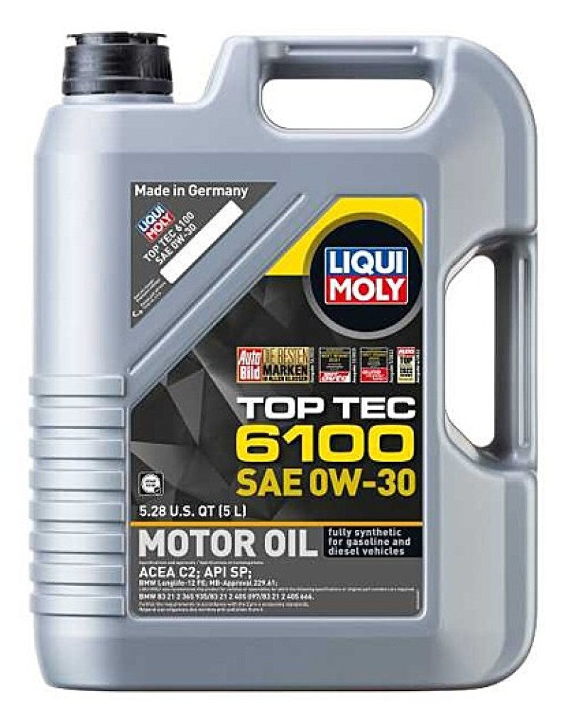 LIQUI MOLY 5L Top Tec 6100 Motor Oil SAE 0W30 – New German Performance