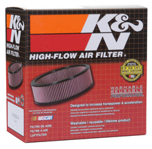 Load image into Gallery viewer, K&amp;N Universal Custom Air Filter - Oval 1.375in Flange / 4.875in ID / 2.25in Overall Height