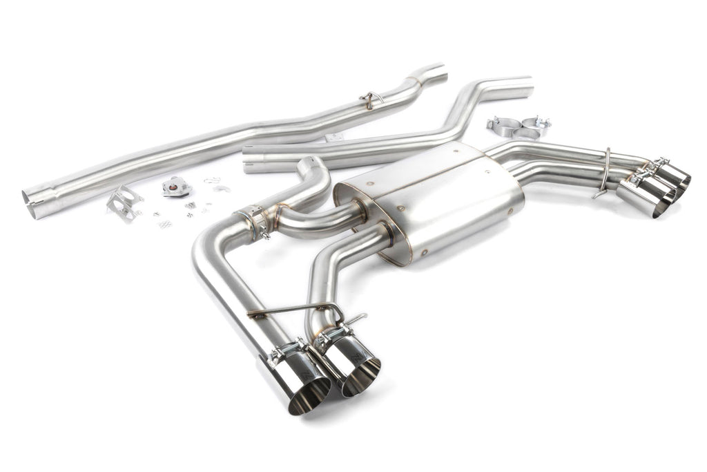 Dinan Valved Cat-Back Exhaust - Polished Tips - 2018-2025 BMW X3 M40i / X4 M40i