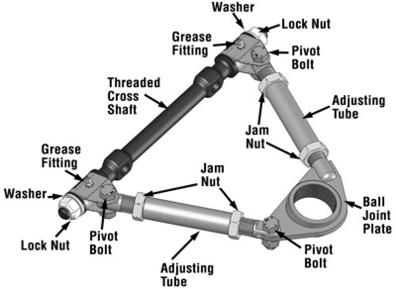 SPC Performance Pro Series Front Adjustable Upper Control Arm (Chrysler Thread-In 10deg) (Race Only)