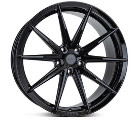 Vossen HFX-2 22x9 / 5x112 / ET32 / Flat Face / 66.5 - Gloss Black Wheel